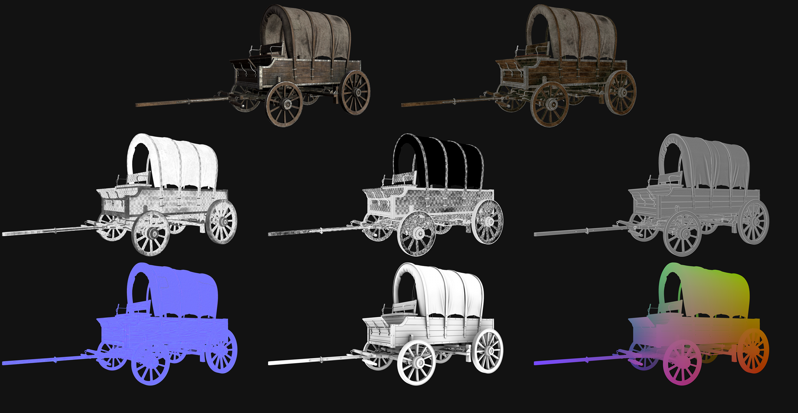 Medieval Covered Wagon