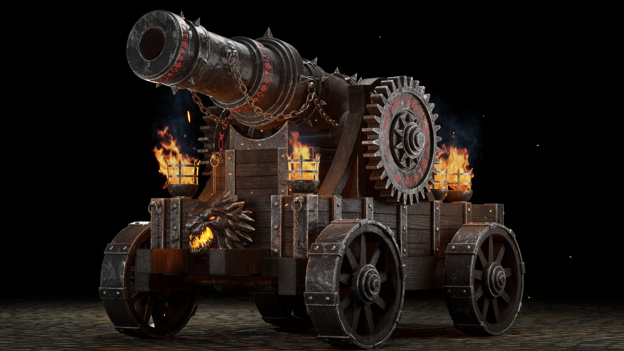 Dark Fantasy Siege Cannon