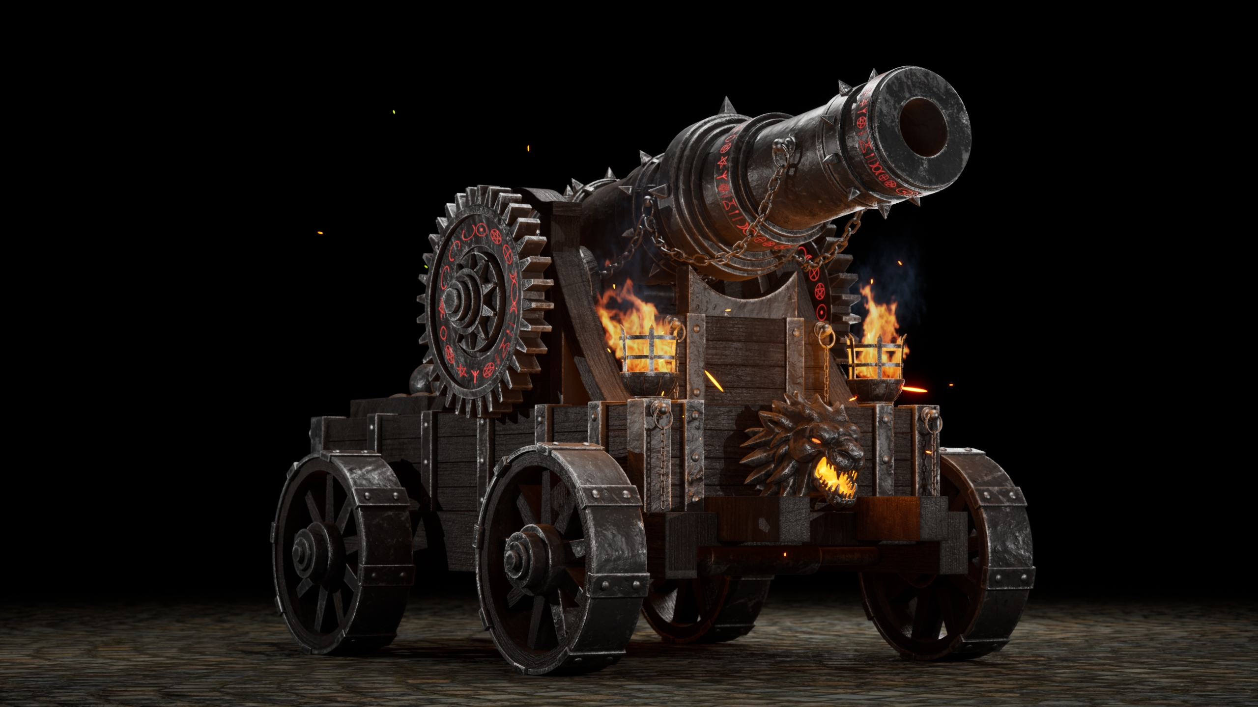 Dark Fantasy Siege Cannon