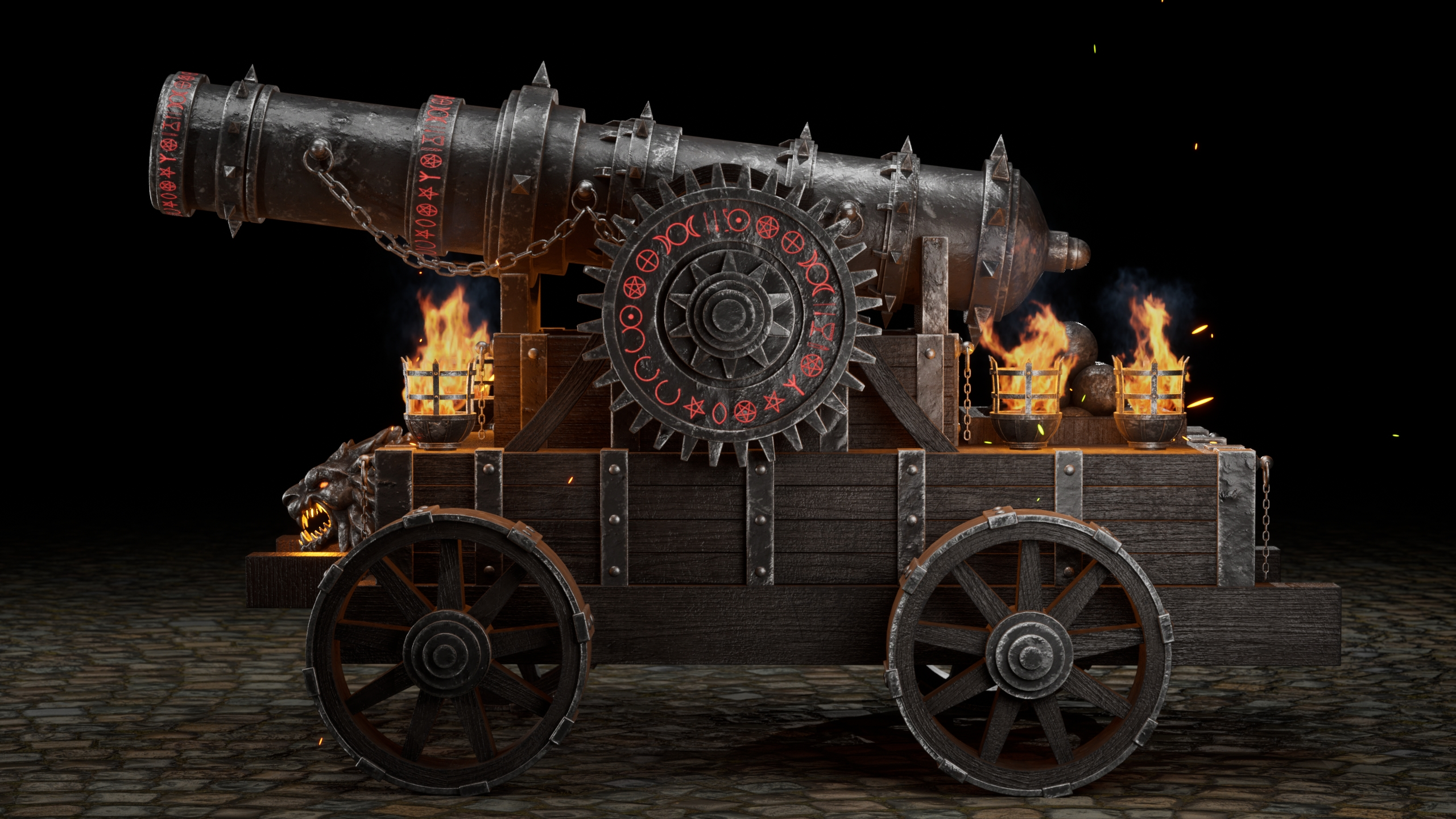 Dark Fantasy Siege Cannon