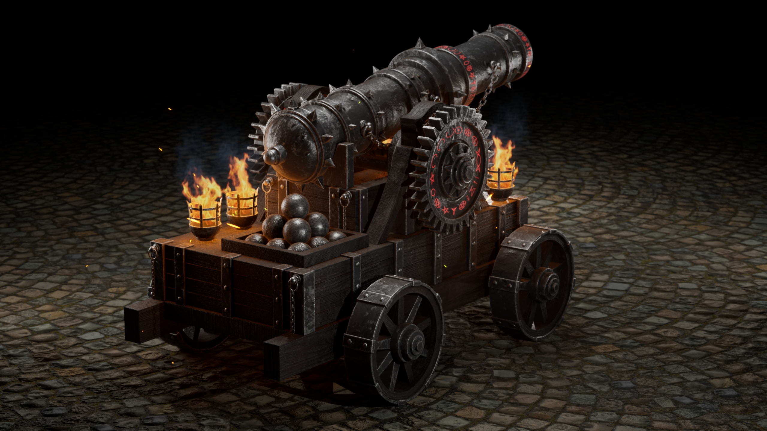 Dark Fantasy Siege Cannon