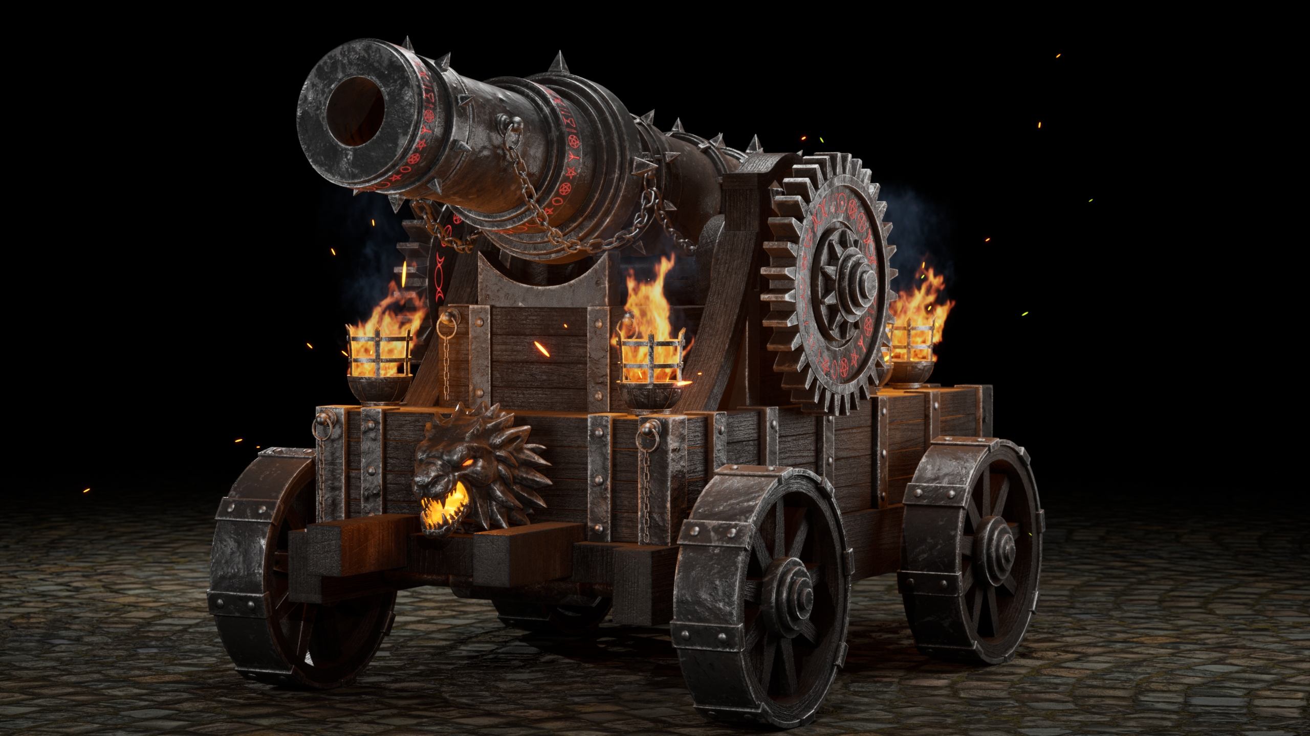 Dark Fantasy Siege Cannon