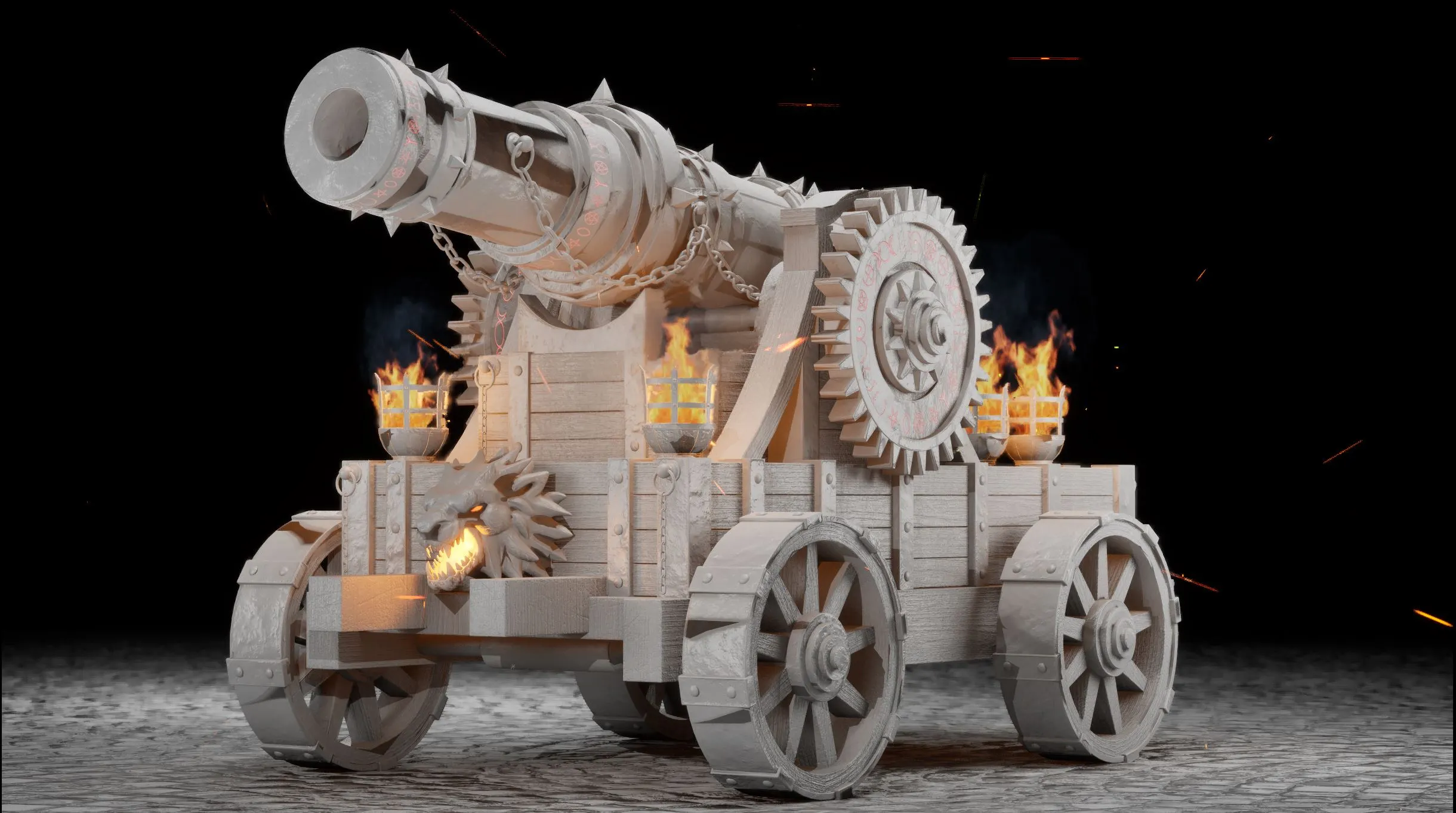 Dark Fantasy Siege Cannon