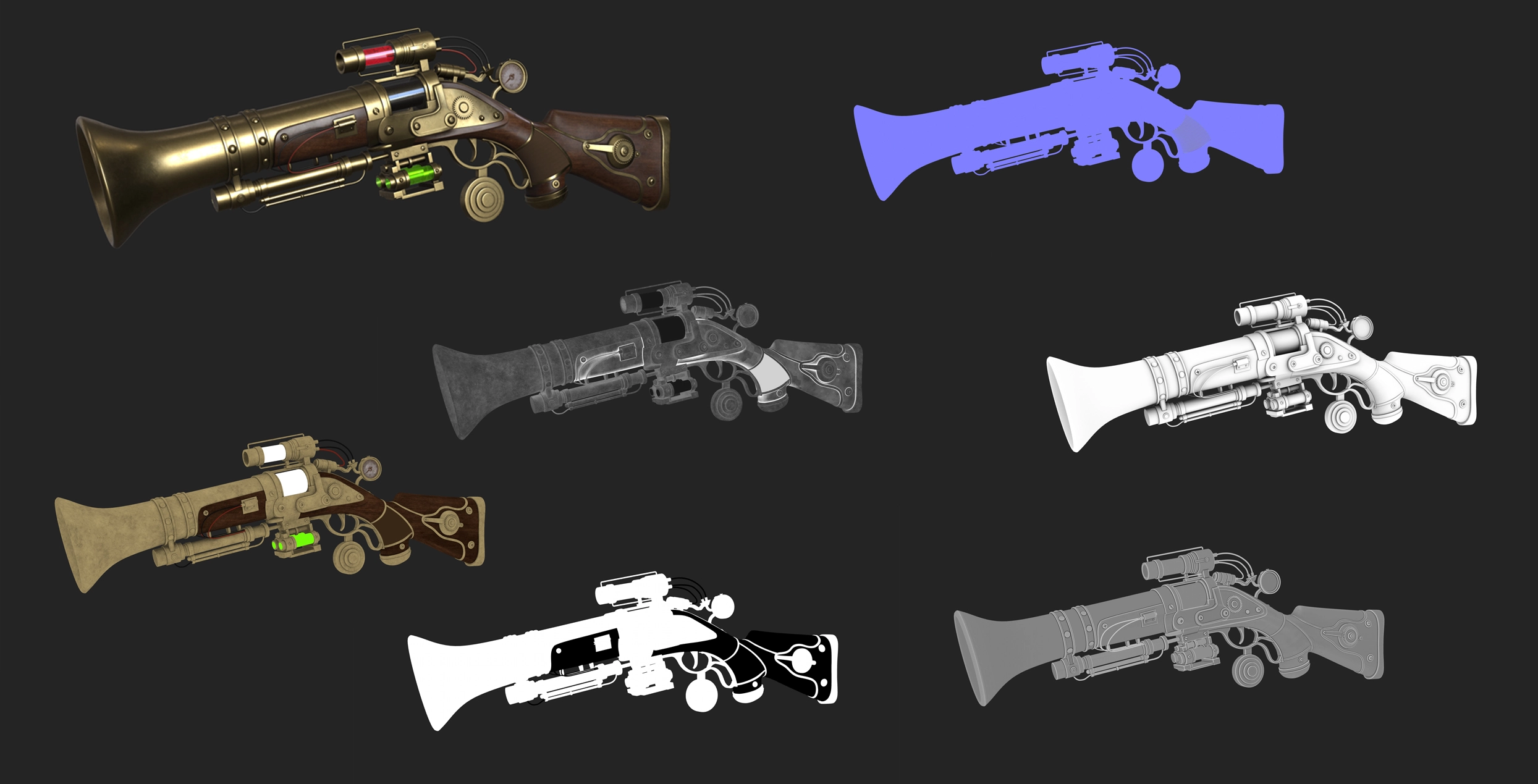 Steampunk Blunderbuss Rifle