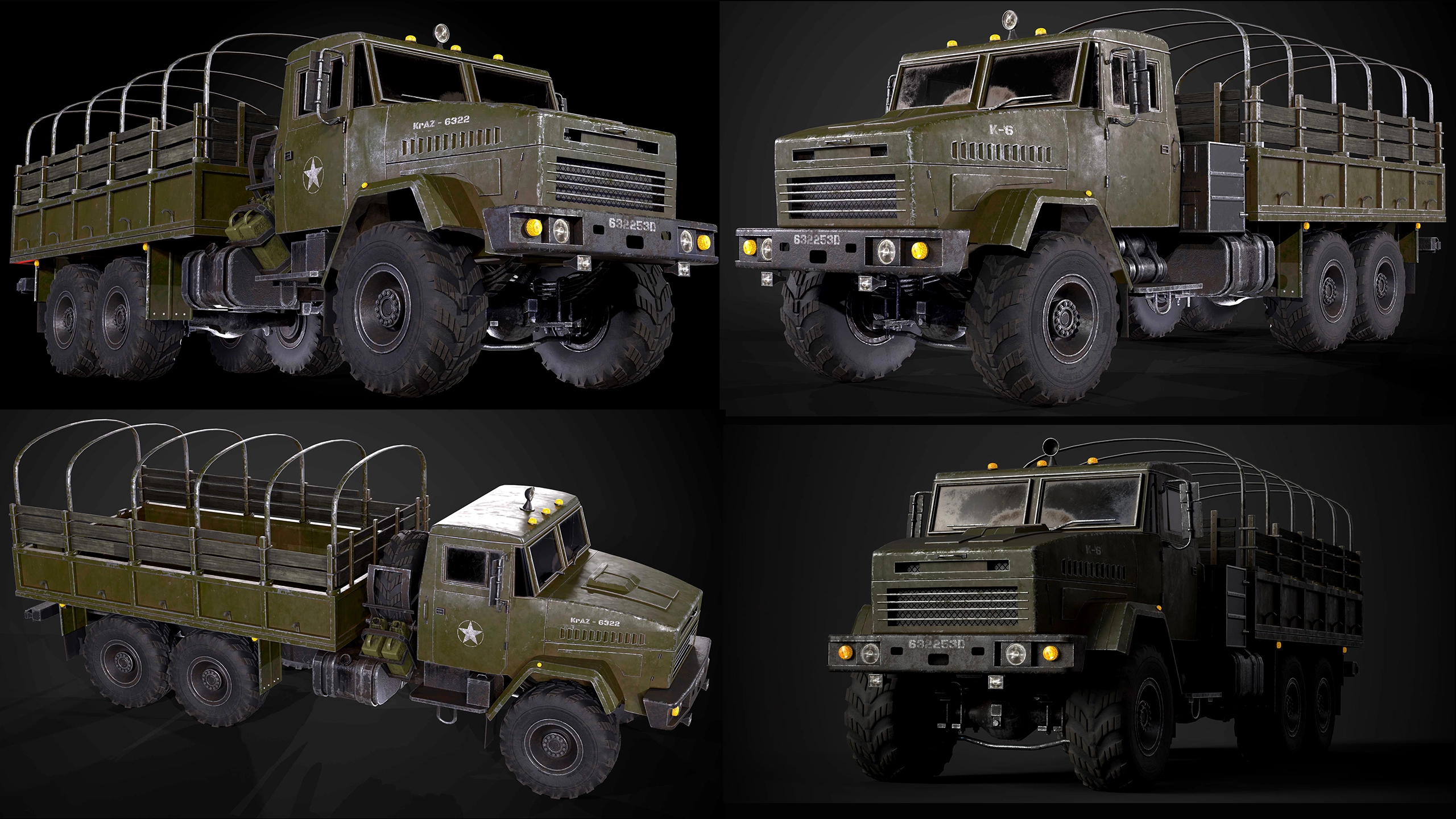 KrAZ-6322 Military Cargo Truck