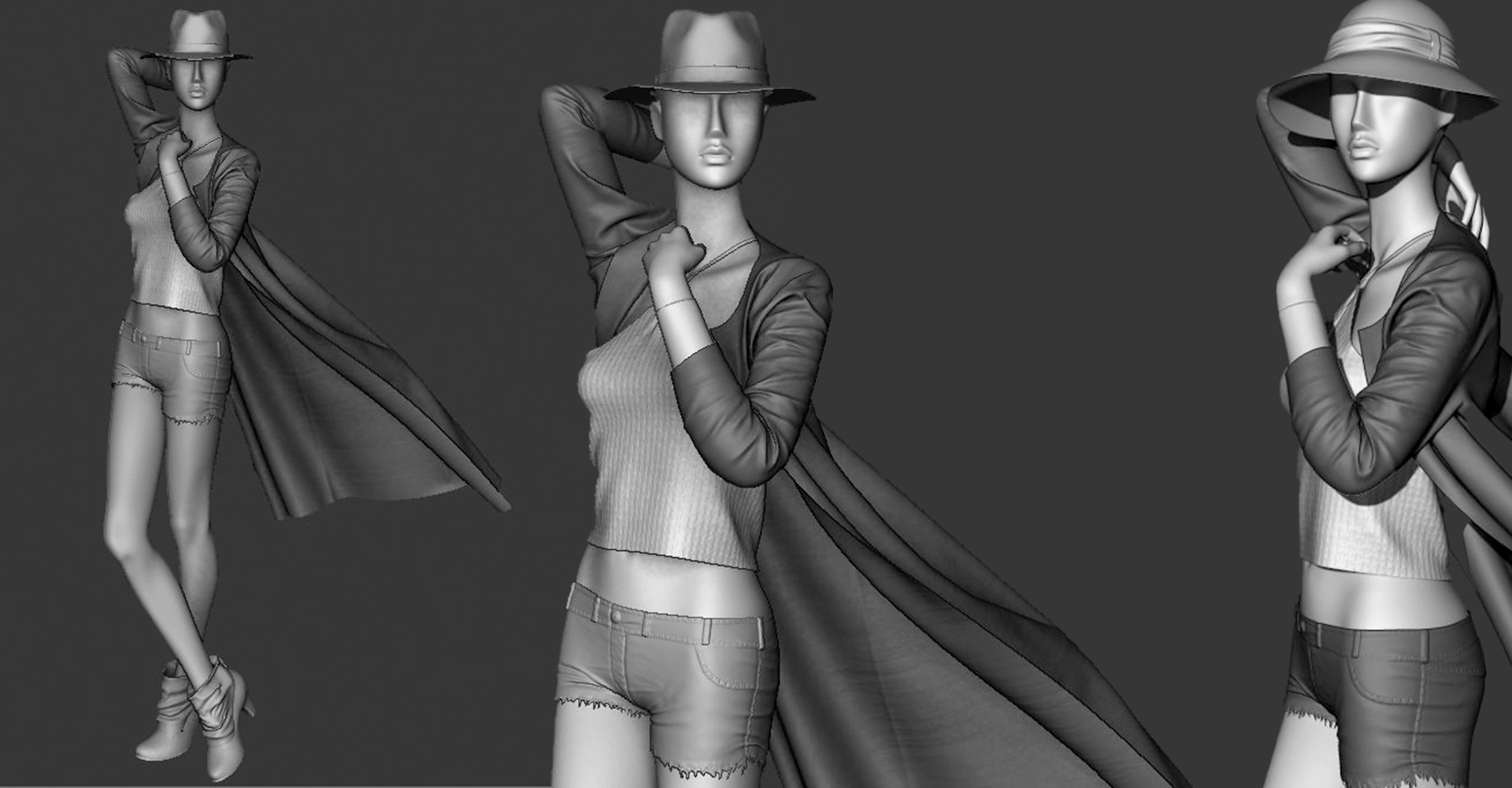 Women's Summer Outfit with Long Shrug